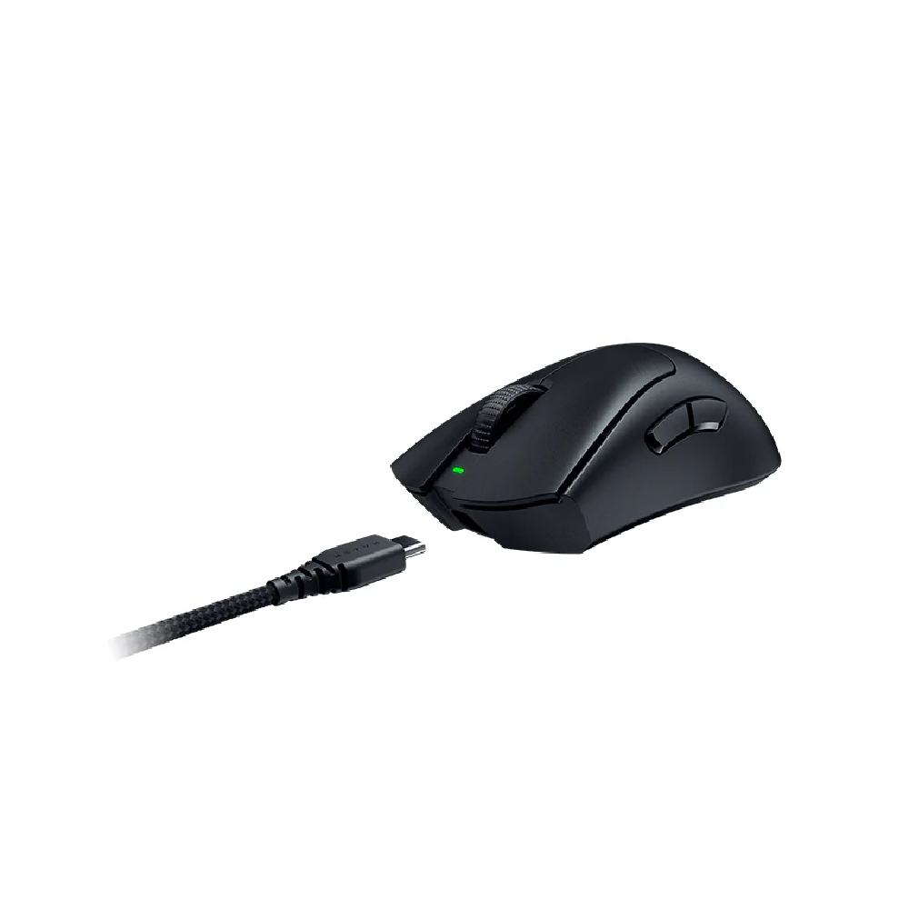 RAZER DeathAdder V3 Pro | 6 Programmable Buttons | Focus Pro 30K Optical Sensor + 30K DPI | Razer Optical Switches Gen 3 + 90 Million Clicks | Razer HyperSpeed Wireless | Ultra-light Weight | Ergonomic Design | Wired & Wireless Gaming Mouse (Black)