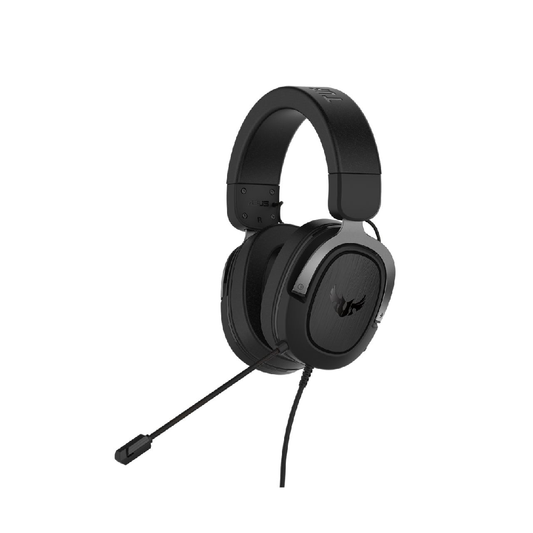 ASUS TUF Gaming H3 | 50mm Essence Driver | 7.1 Virtual Surround Sound | Stainless Steel Headband | Lightweight | Wired Gaming Headphones & Headsets (Gun Metal)