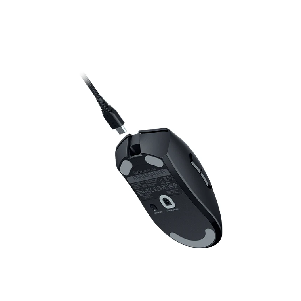 RAZER DeathAdder V3 Pro | 6 Programmable Buttons | Focus Pro 30K Optical Sensor + 30K DPI | Razer Optical Switches Gen 3 + 90 Million Clicks | Razer HyperSpeed Wireless | Ultra-light Weight | Ergonomic Design | Wired & Wireless Gaming Mouse (Black)