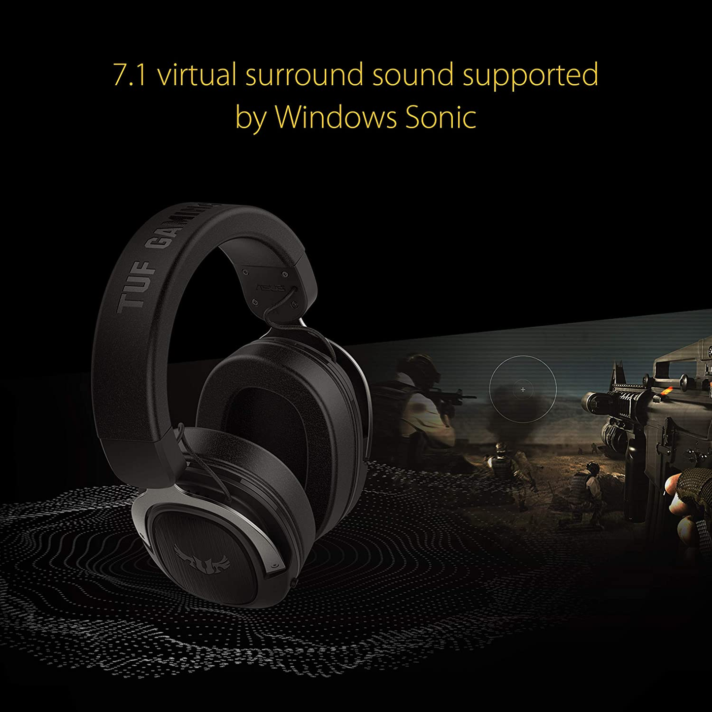 ASUS TUF Gaming H3 | 50mm Essence Driver | 7.1 Virtual Surround Sound | Stainless Steel Headband | Lightweight | Wired Gaming Headphones & Headsets (Gun Metal)
