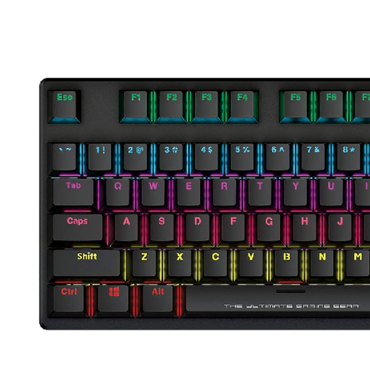 ARMAGGEDDON MKA-2C Neo PsychRaven | Linear Key | 12 Backlight Effects | Hotswap-able Switch | 87 Keys | Wired RGB Gaming Keyboard (Black)