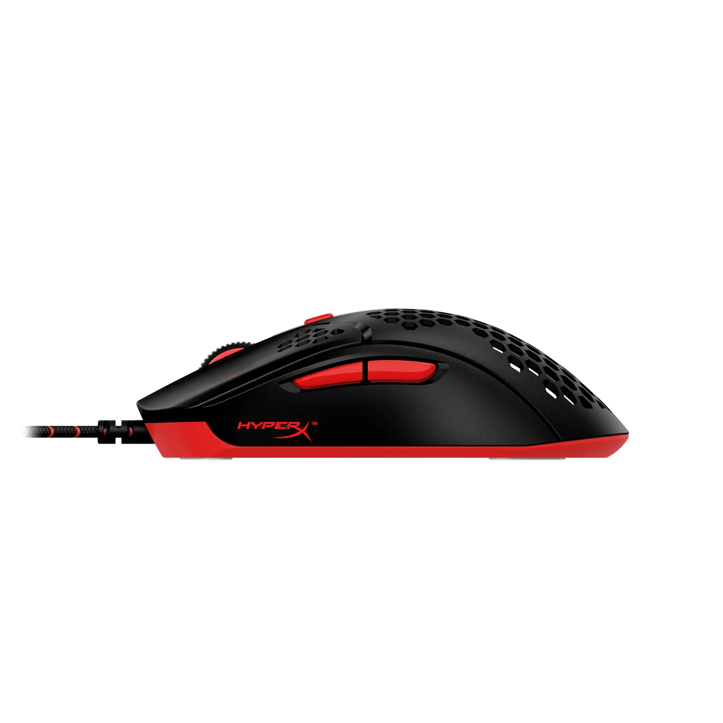 HYPERX Pulsefire Haste | Hex-shell Design | Ultra-Lightweight | 60 Million Clicks | Wired RGB Gaming Mouse (Black Red)