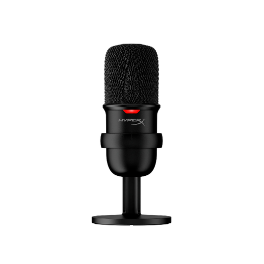 HYPERX SoloCast | Cardioid Polar Patterns | Tap-to-mute Sensor | Flexible Adjustable Stand | Wired Gaming Microphone (Black)
