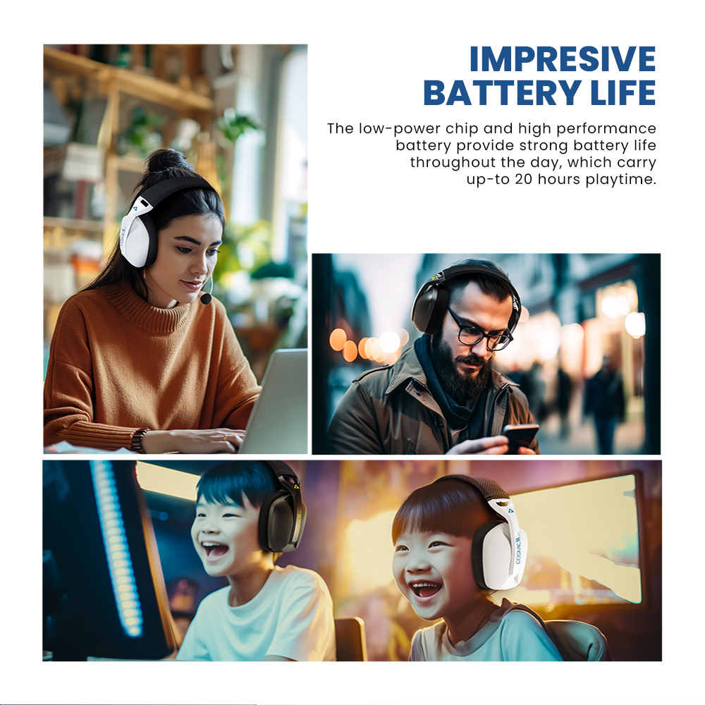 ARMAGGEDDON Cosmic III Lite | 40mm Large Speaker Driver | 20 Hours Playtime | Detachable Microphone | Tri-Connectivity Gaming Headphones & Headsets (Black)