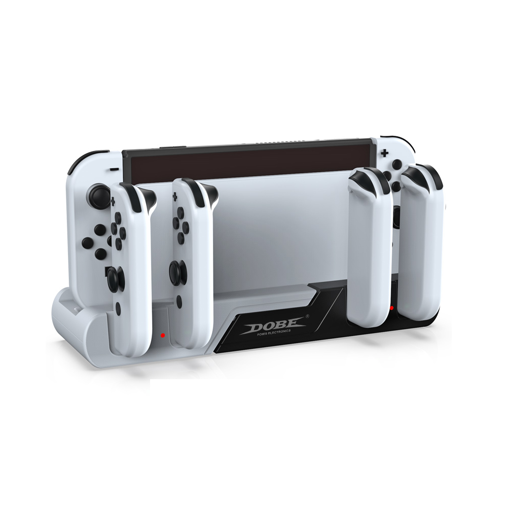 DOBE TNS-0122B Joy-Con (L)/(R) And Console Charging Dock For Nintendo Switch V2 / OLED (White)