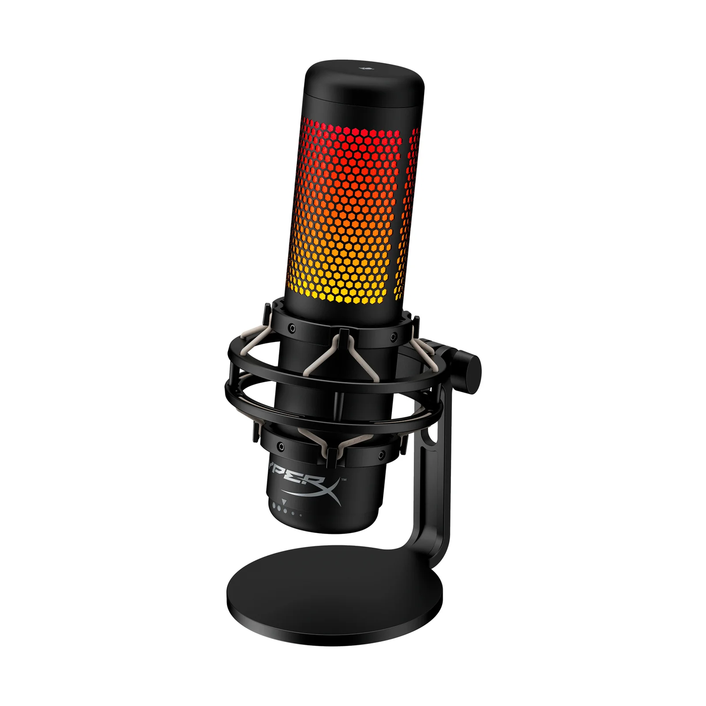 HYPERX QuadCast S | 4 Polar Patterns | Tap-to-mute Sensor | Internal Pop Filter | Dynamic RGB Lighting | Wired Gaming Microphone (Black)