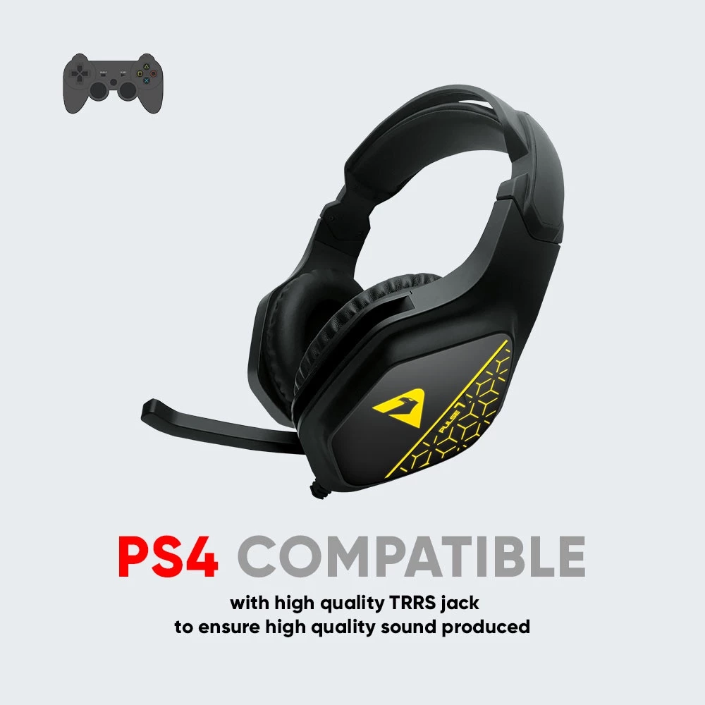 ARMAGGEDDON Pulse 7 Mobile | 50mm Large Drivers | Multi-Color LED | Foldable Microphone | USB-&-3.5mm-Jack-Connection RGB Gaming Headphones & Headsets (Scarlet Soviet)