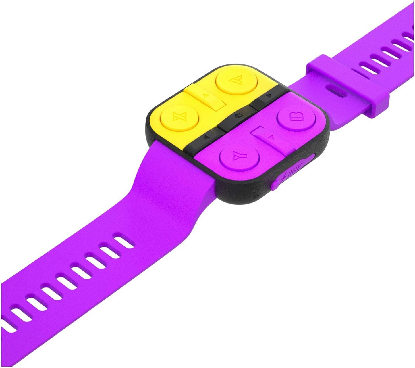 IINE L402 Watch-Shaped Wireless Controller For Nintendo Switch V1 / V2 / OLED Just Dance Game (Purple & Orange)