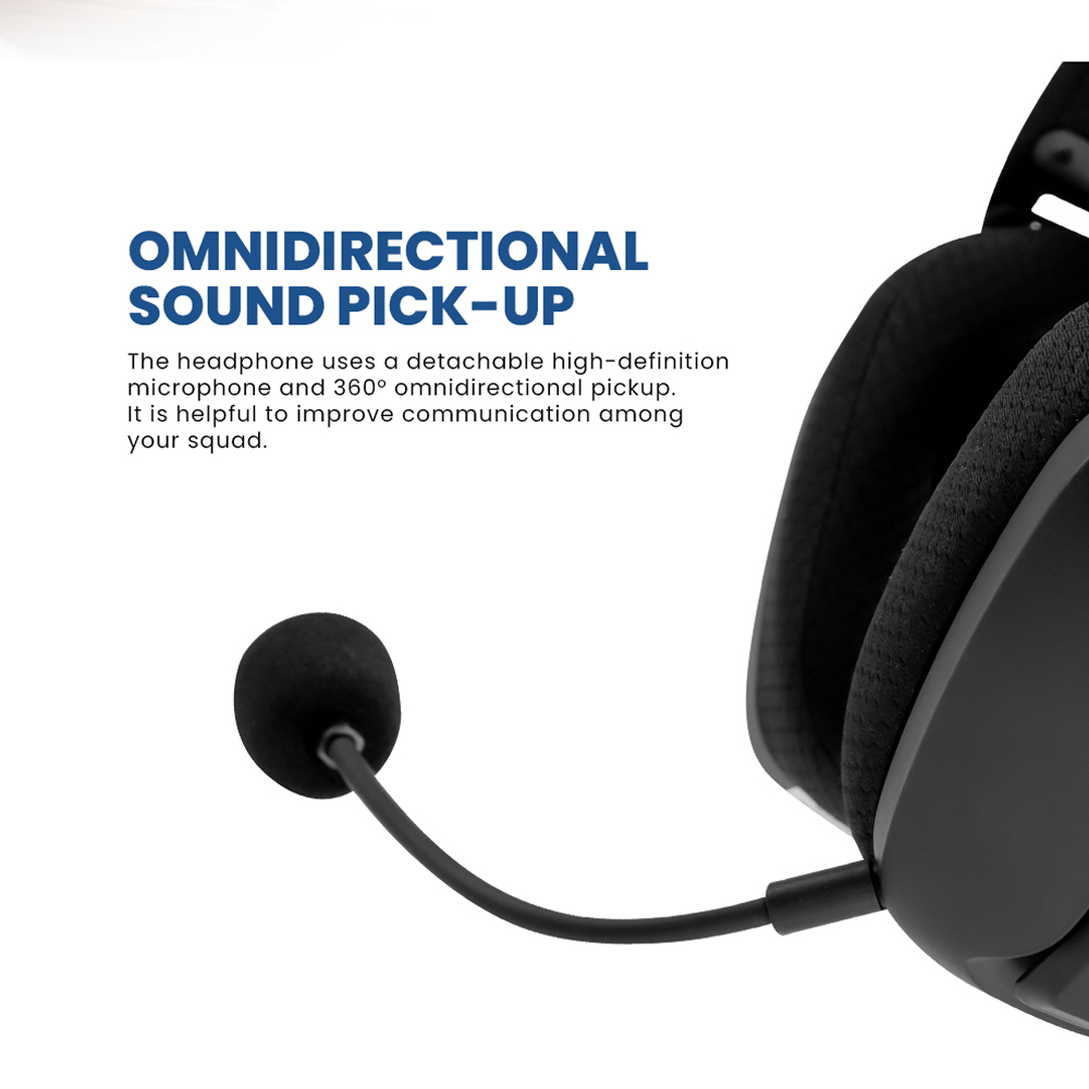 ARMAGGEDDON Cosmic III Lite | 40mm Large Speaker Driver | 20 Hours Playtime | Detachable Microphone | Tri-Connectivity Gaming Headphones & Headsets (Black)
