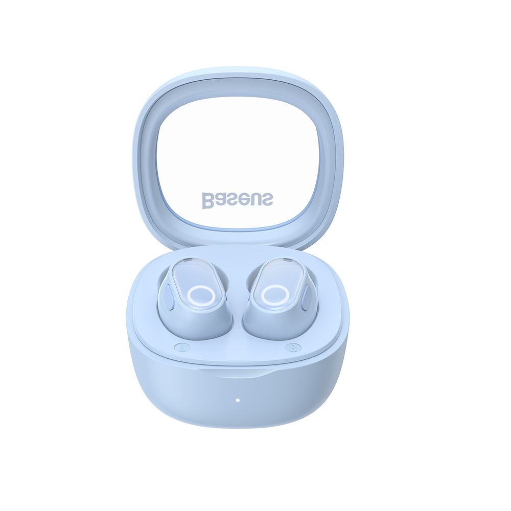 BASEUS Bowie WM02 | TWS | 25 Hours Total Playback | Dual Channel Low Latency Mode | Wireless Bluetooth Earbuds (Blue)