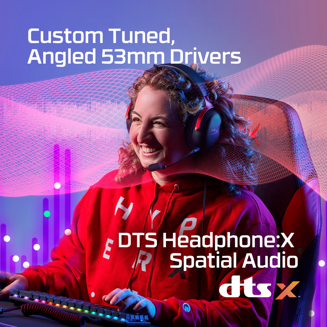 HYPERX Cloud III | 53mm Angled Drivers | HyperX Signature Memory Foam | Ultra Clear Noise Cancelling Detachable Microphone | Wired Gaming Headphones & Headsets (Black & Red)