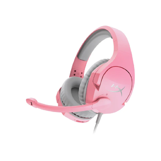 HYPERX Cloud Stinger | 50mm Drivers | Swivel-to-mute Noise-Cancelling Microphone | Signature Memory Foam | Wired Gaming Headphones & Headsets (Pink)