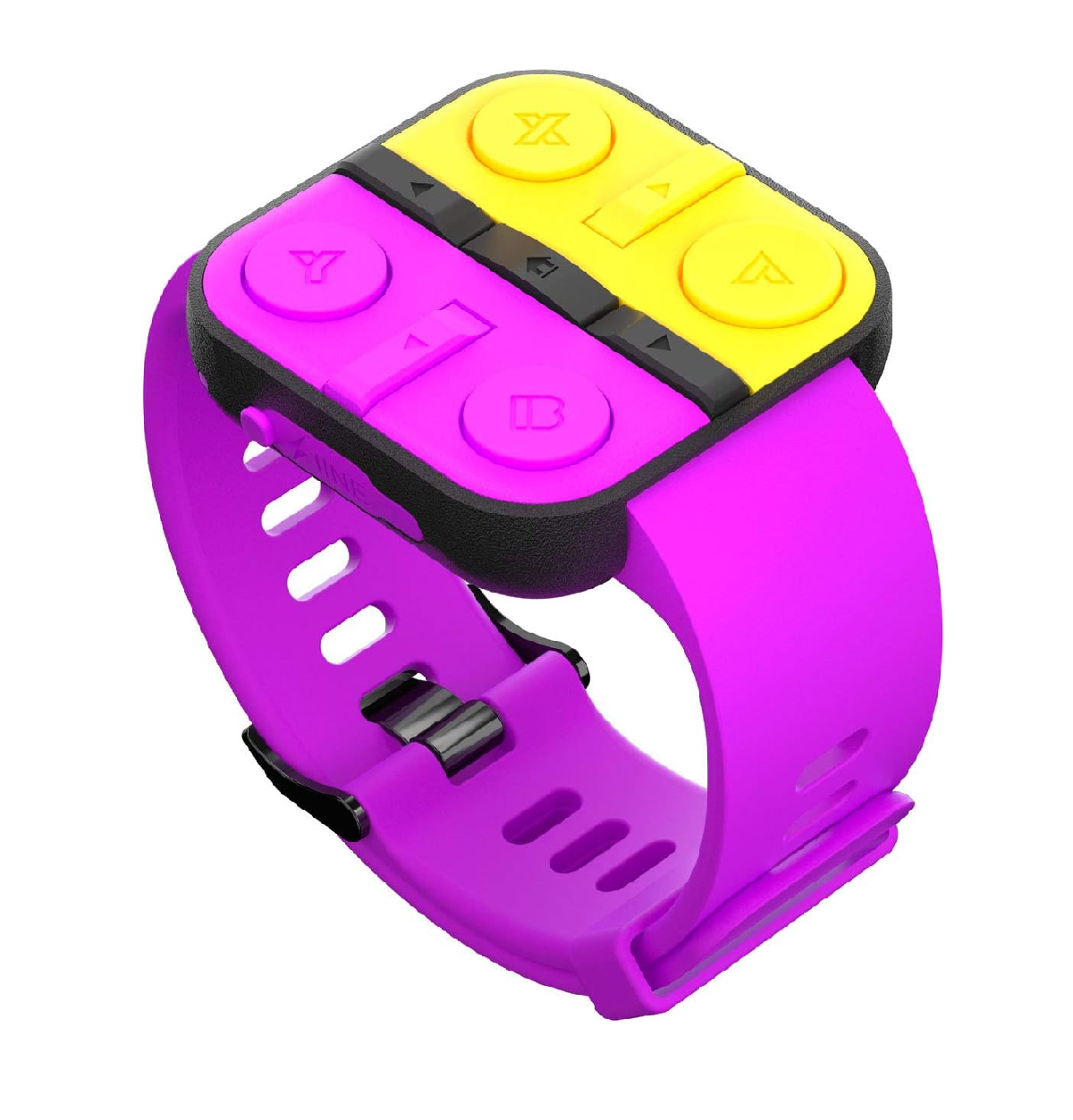 IINE L402 Watch-Shaped Wireless Controller For Nintendo Switch V1 / V2 / OLED Just Dance Game (Purple & Orange)