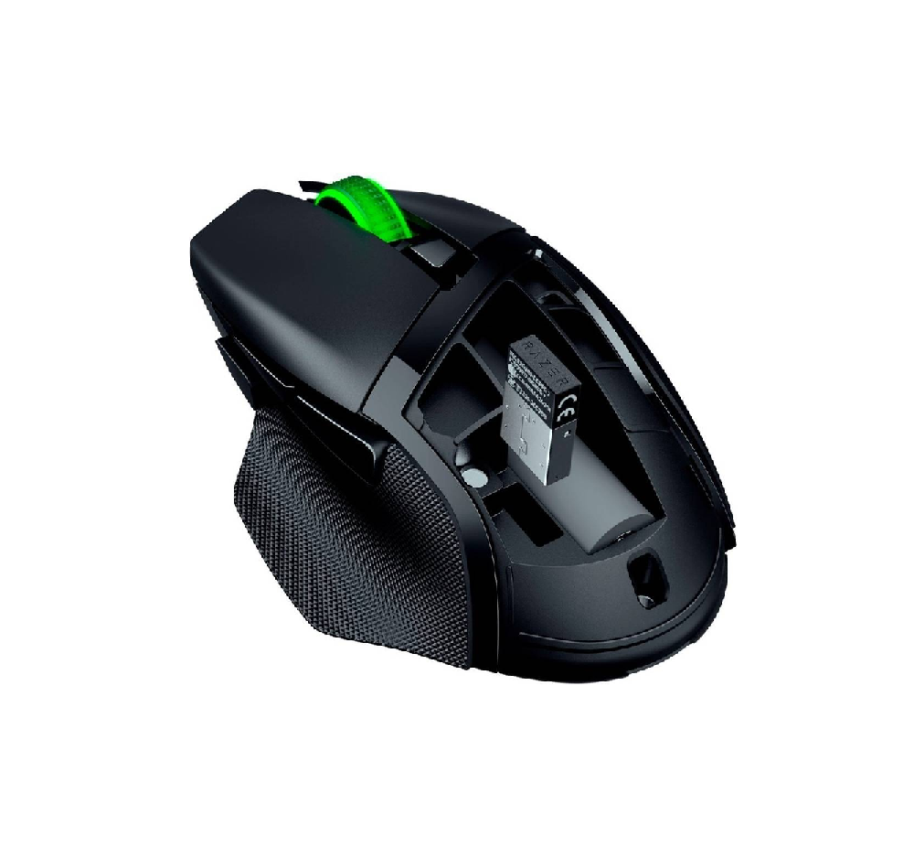 RAZER Basilisk V3 X HyperSpeed | 7 Programmable Buttons | Razer 5G Advanced Optical Sensor + 18K DPI | Razer Mechanical Switches Gen 2 + 60 Million Clicks | Razer HyperSpeed Wireless + Bluetooth | Long Battery Life | Wireless RGB Gaming Mouse (Black)