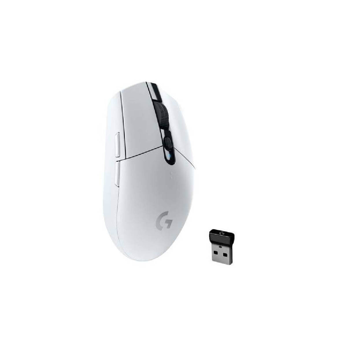 LOGITECH G304 Lightspeed | Maximum 12000 DPI | 250 Hours Playtime | Mechanical Button | 6 Programmable Buttons | HERO Optical Sensor | Wireless Gaming Mouse (White)