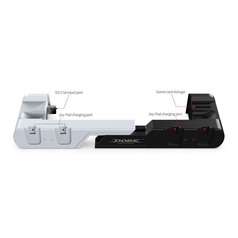DOBE TNS-0122B Joy-Con (L)/(R) And Console Charging Dock For Nintendo Switch V2 / OLED (White)