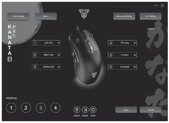 FANTECH VX9S-MJ Kanata S | Adjustable 400 - 7200 DPI | Huano 10 Million Switch | 6 Programmable Buttons | Wired ARGB Pro Gaming Mouse  (Pink)