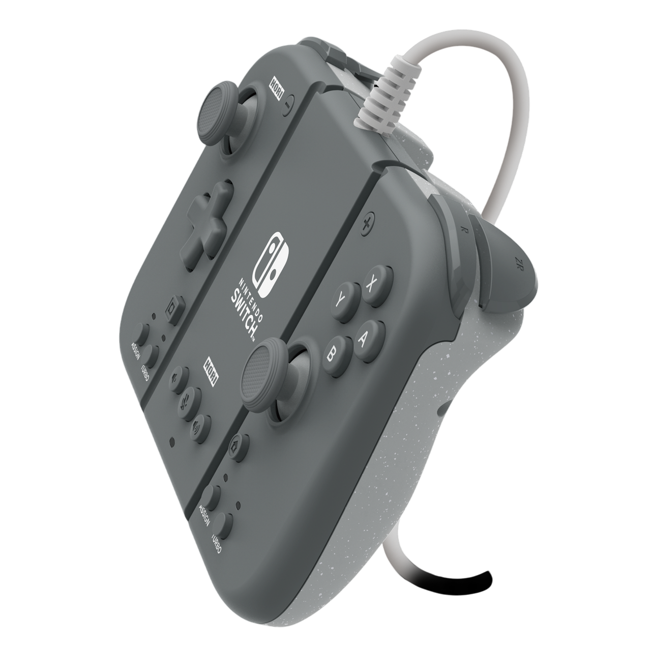 HORI NSW-426A Split Pad Compact Controller + Attachment Set For Nintendo Switch V1 / V2 / OLED (Slate Grey)