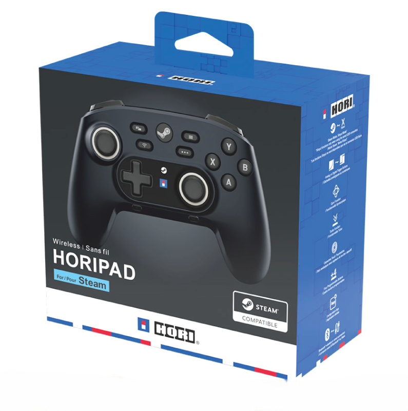 HORI Wireless Controller Horipad For PC Steam Black