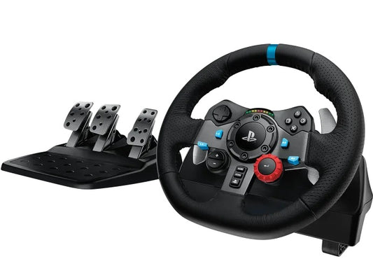 Logitech G29 Driving Force Racing Wheel for PC PS4 PS5 PlayStation 4 5 with Floor Pedals Add On Driving Force Shifter