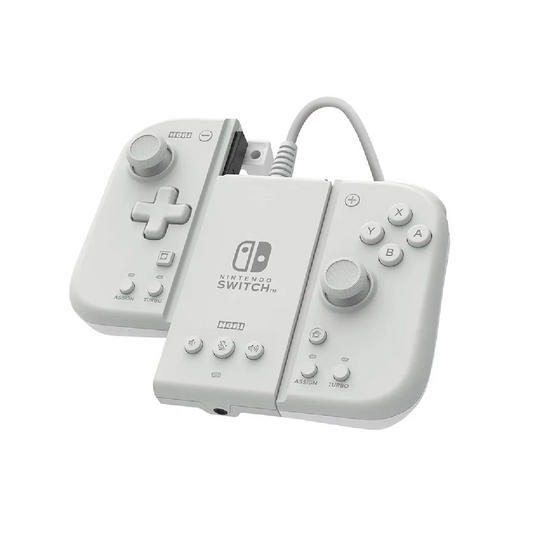 HORI NSW-467A Split Pad Compact Controller + Attachment Set For Nintendo Switch V1 / V2 / OLED (Milky White)