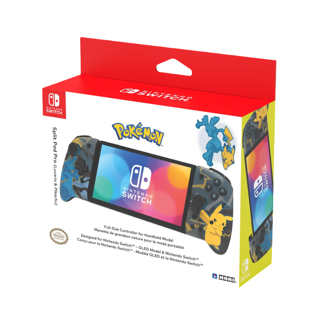 HORI NSW-414U Split Pad Pro For Nintendo Switch V1 / V2 / OLED (Lucario & Pikachu)