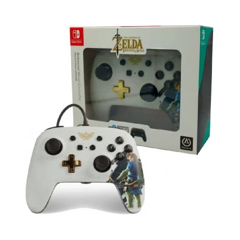POWERA Enhanced Wired Controller For Nintendo Switch V1 / V2 / OLED (The Legend Of Zelda - Link Edition)