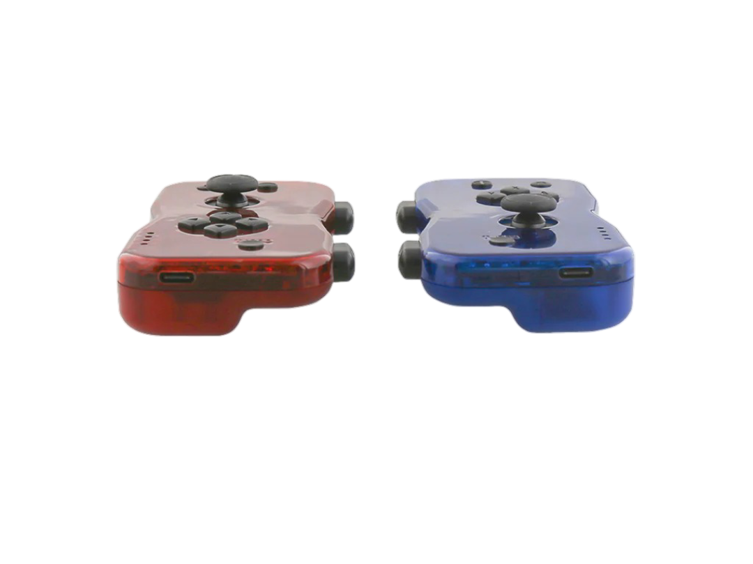 NYKO Dualies Motion Controllers Set For Nintendo Switch V1 / V2 / OLED (Transparent Red & Blue)