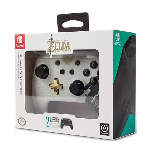 POWERA Enhanced Wired Controller For Nintendo Switch V1 / V2 / OLED (The Legend Of Zelda - Link Edition)