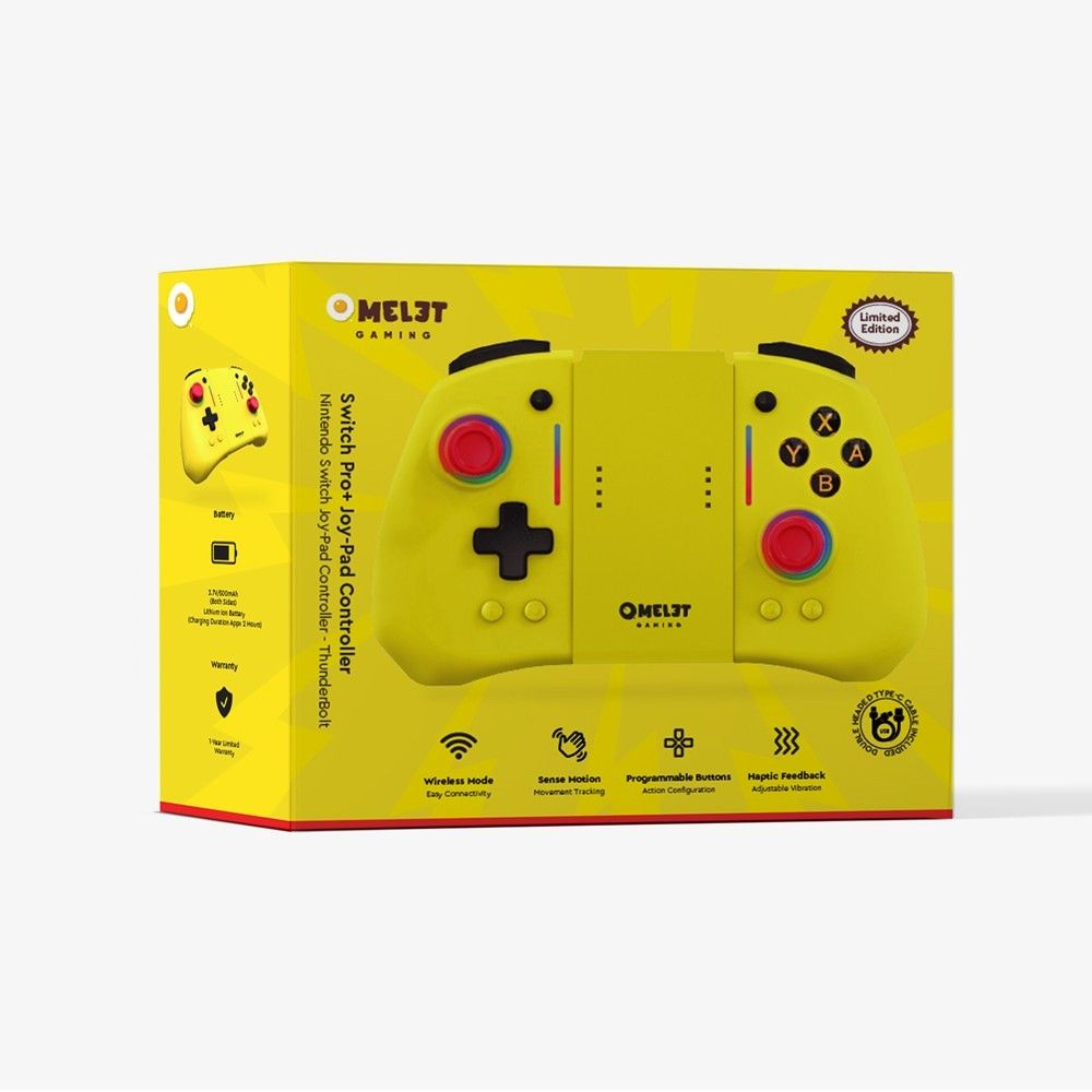 OMELET GAMING Switch Pro+ Joy-Pad Wireless Controller For Nintendo Switch V1 / V2 / OLED (Thunderbolt)