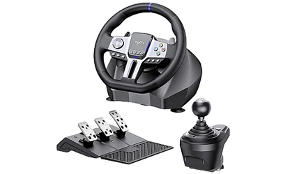 PXN V9 GEN 2 Adjustable Steering Rotation 270° and 900° RGB Magnetic Encoder Steering Wheel With Pedals and Shifter For PC / PS / Xbox / Switch