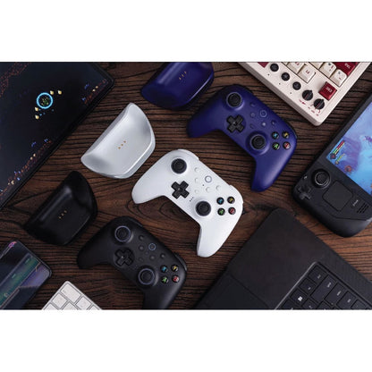 8BitDo Ultimate2 2.4Gz Wireless Gaming Controller With Charging Dock for PC & Android - White