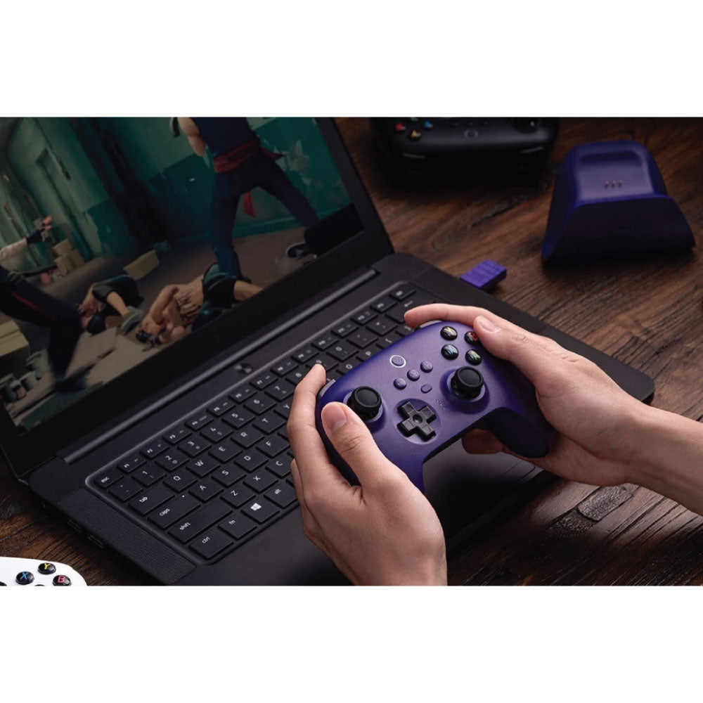 8BitDo Ultimate2 2.4Gz Wireless Gaming Controller With Charging Dock for PC & Android - White