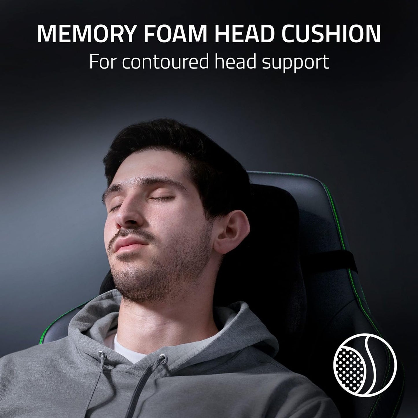 Razer Iskur V2 Gaming Chair Fabric Black Green