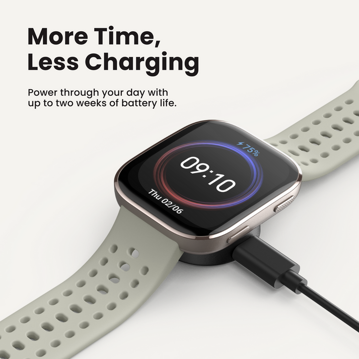Amazfit Bip 6 Smart Watch 46mm with Outdoor Offline Maps and Navigation, Fitness Tracker Support 140+ Workout Modes Black