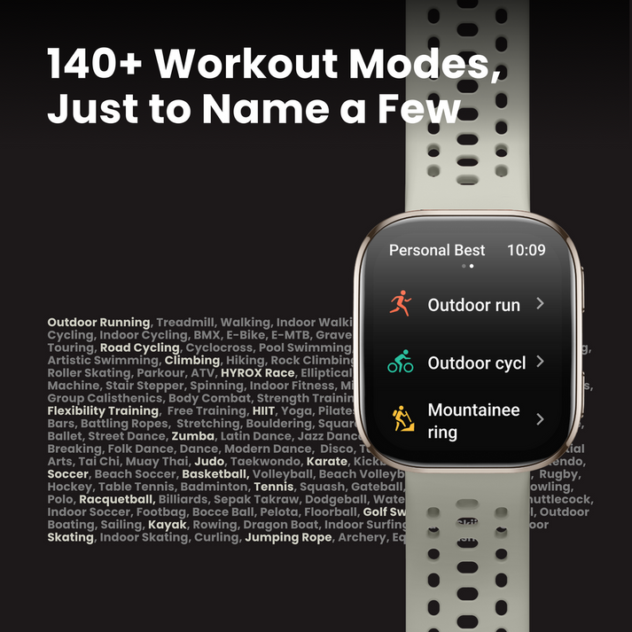 Amazfit Bip 6 Smart Watch 46mm with Outdoor Offline Maps and Navigation, Fitness Tracker Support 140+ Workout Modes Black