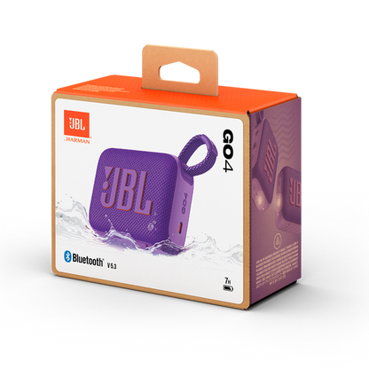 JBL Go 4 | Ultra-Portable Bluetooth Speakers (Purple) [Original JBL Product]