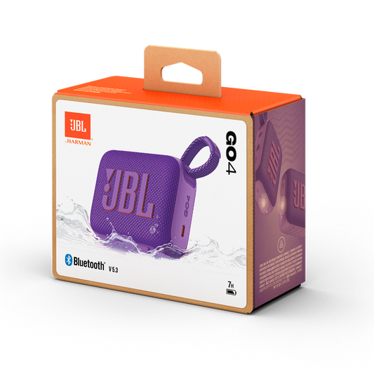 JBL Go 4 | Ultra-Portable Bluetooth Speakers (Purple) [Original JBL Product]