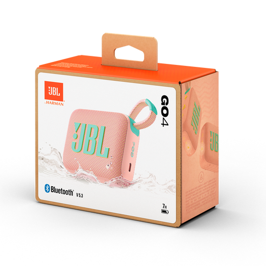 JBL Go 4 | Ultra-Portable Bluetooth Speakers (Pink) [Original JBL Product]
