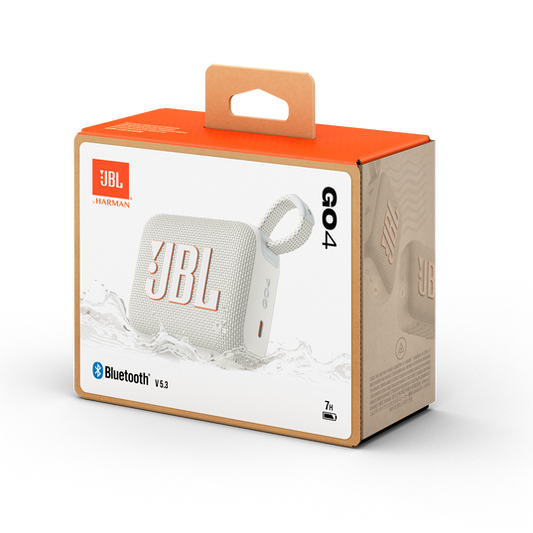 JBL Go 4 | Ultra-Portable Bluetooth Speakers (White) [Original JBL Product]