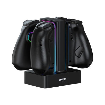 OMELET GAMING Pro+ Dock Charger For Nintendo Switch V1 / V2 / OLED (Jet Black)