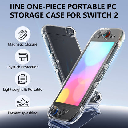IINE L1094 Protective Crystal Clear Case With Raised Back For Nintendo Switch 2