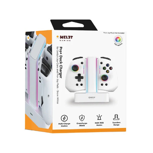 OMELET GAMING Pro+ Dock Charger For Nintendo Switch V1 / V2 / OLED (Snow White)