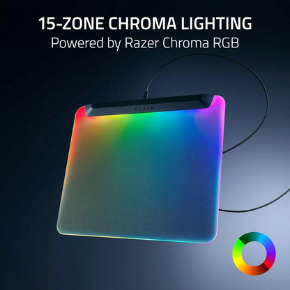 RAZER Firefly V2 Pro | Ultra Thin Anti-slip Base | Hard Micro-Textured Surface | Fully Illuminated | Integrated USB 2.0 Port | RGB Gaming Mousepad (Black / 360mm x 278mm x 4.6mm)