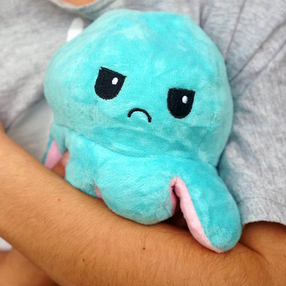 SOFT TOY PLUSHIE Reversible Grumpy and Happy Octopus [20cm]