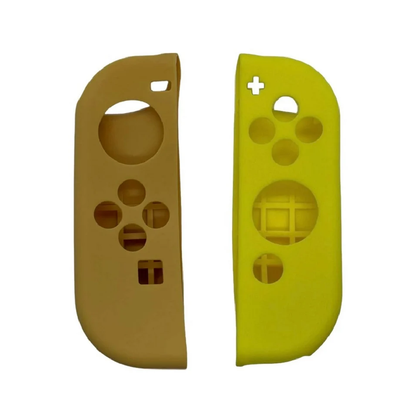 Silicone Sleeve Protective Case For Nintendo Switch Joy-Con (L)/(R) (Brown Yellow)