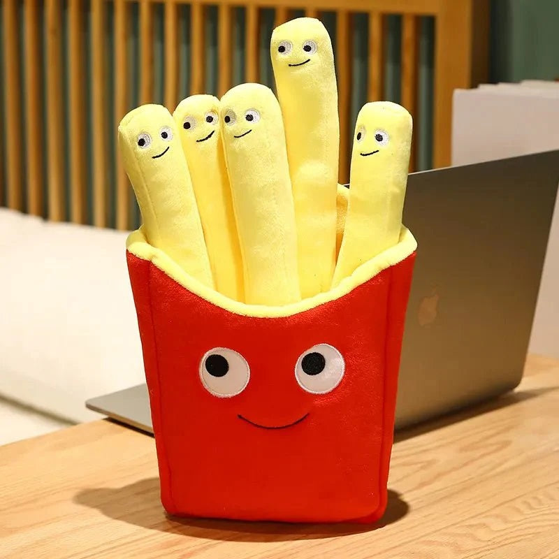 SOFT TOY PLUSHIE Smiley French Fries [30cm]