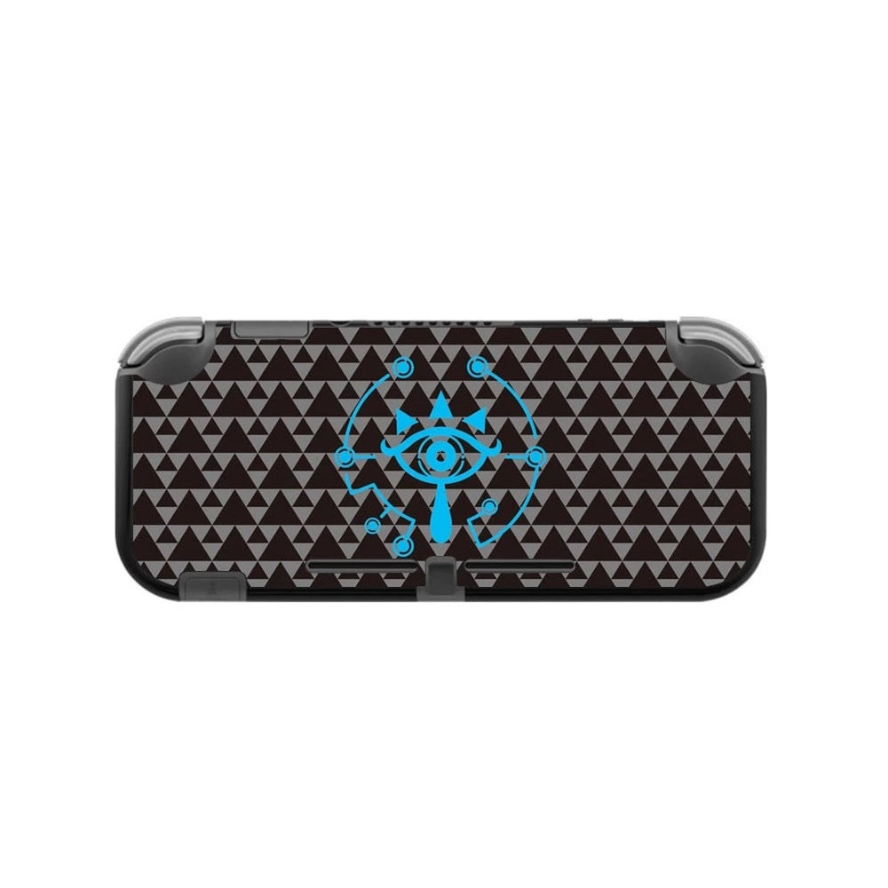 Hard Plastic Ultra Thin PC Protective Shell For Nintendo Switch Lite [The Legend Of Zelda Sheikah Symbol Black Edition]