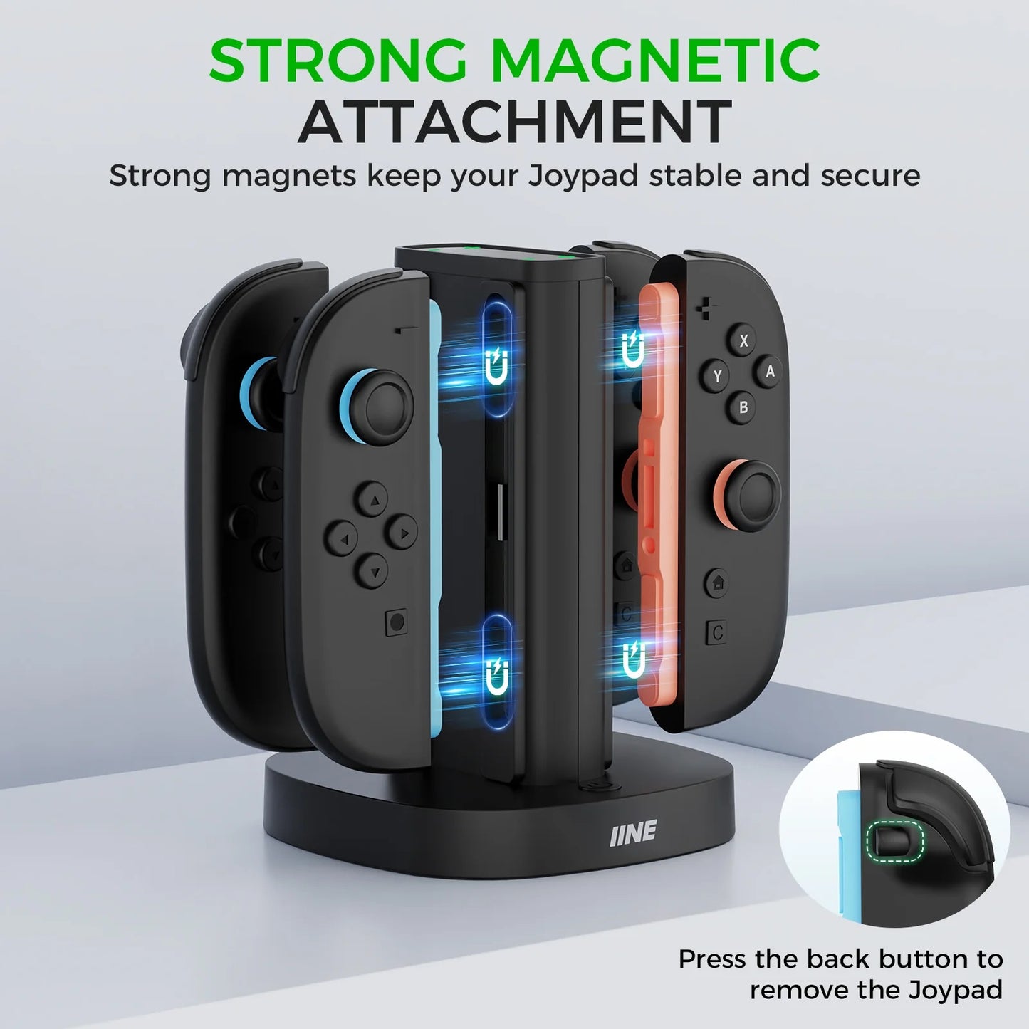 IINE L1145 4-IN-1 Charging Stand For Nintendo Switch Joy-Con 2 [Import]