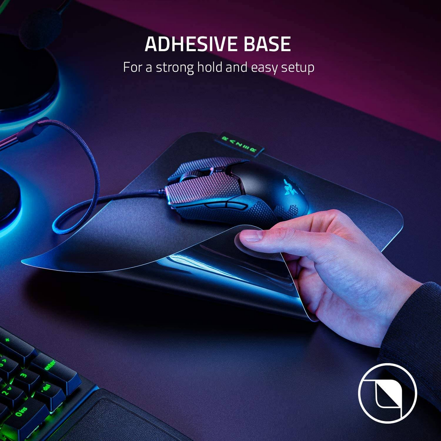 RAZER Sphex V3 | Adhesive Base | Tough Polycarbonate Surface | Ultra Thin | Gaming Mousepad (Black / 450mm x 400mm x 0.4mm)